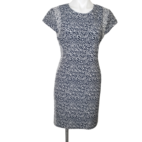 Diane Von Furstenberg Pele Snake Wave Jacquard Aline Dress Size 10 - Picture 4 of 12